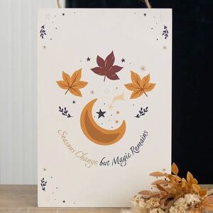 Autumn Moon Seasons Change Wall Art Decor